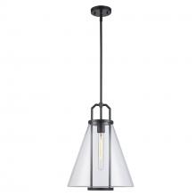 Trans Globe PND-2233 BK - 1LT PENDANT-CONE GLASS-L-BK